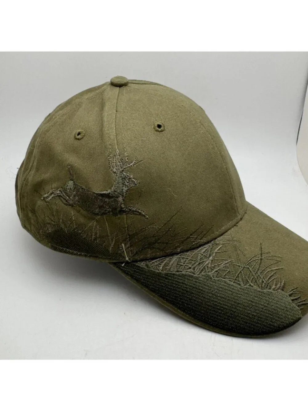 Dri Duck Baseball Cap Hat Wildlife Traders Men's Olive Green Deer Hunting
